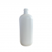 500ml HDPE Boston Round Bottle with Pump Dispenser Cap - White